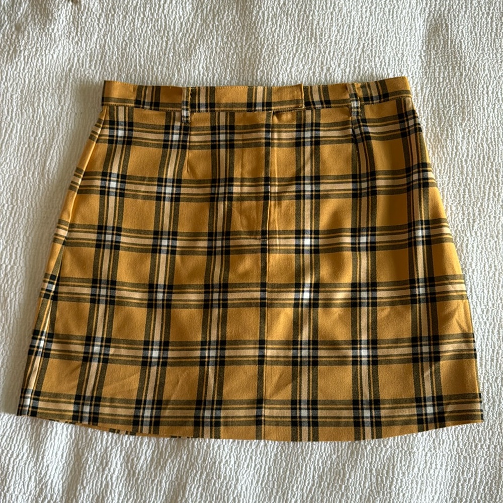 Plaid miniskirt